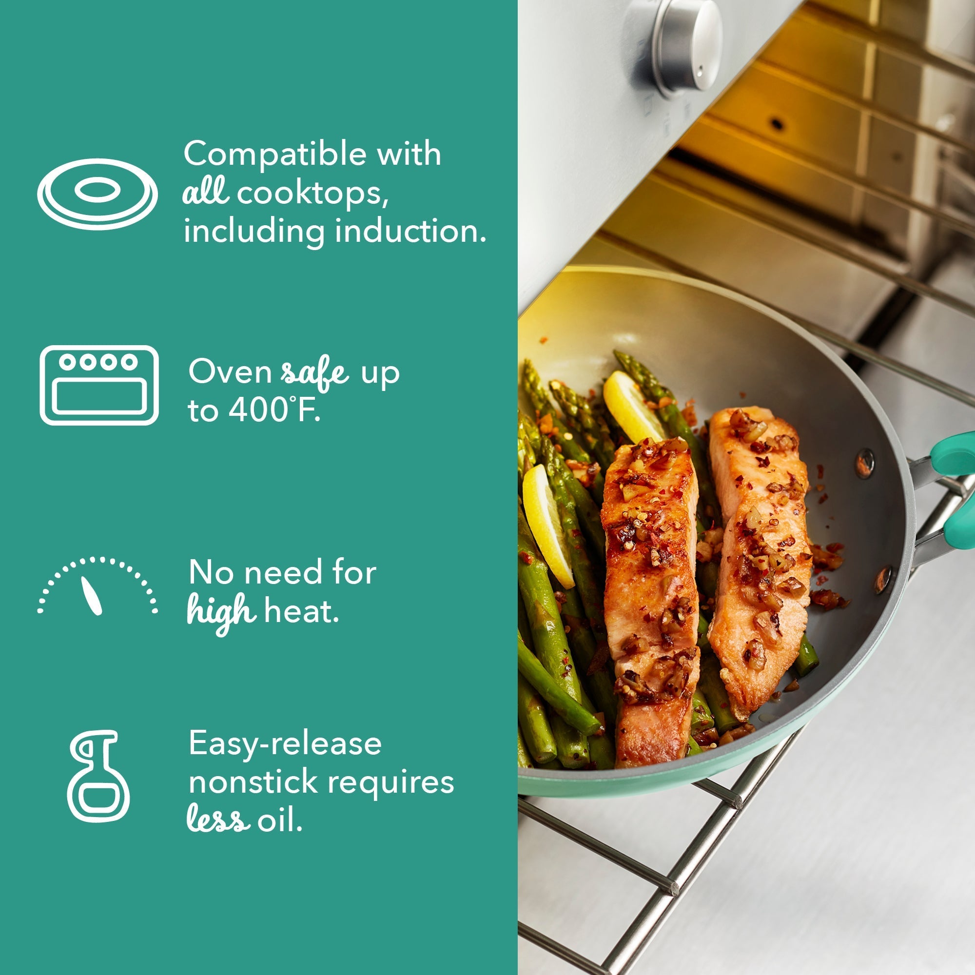 Dream Green Recycled Aluminum 9.5"/11" Fry Pan Set