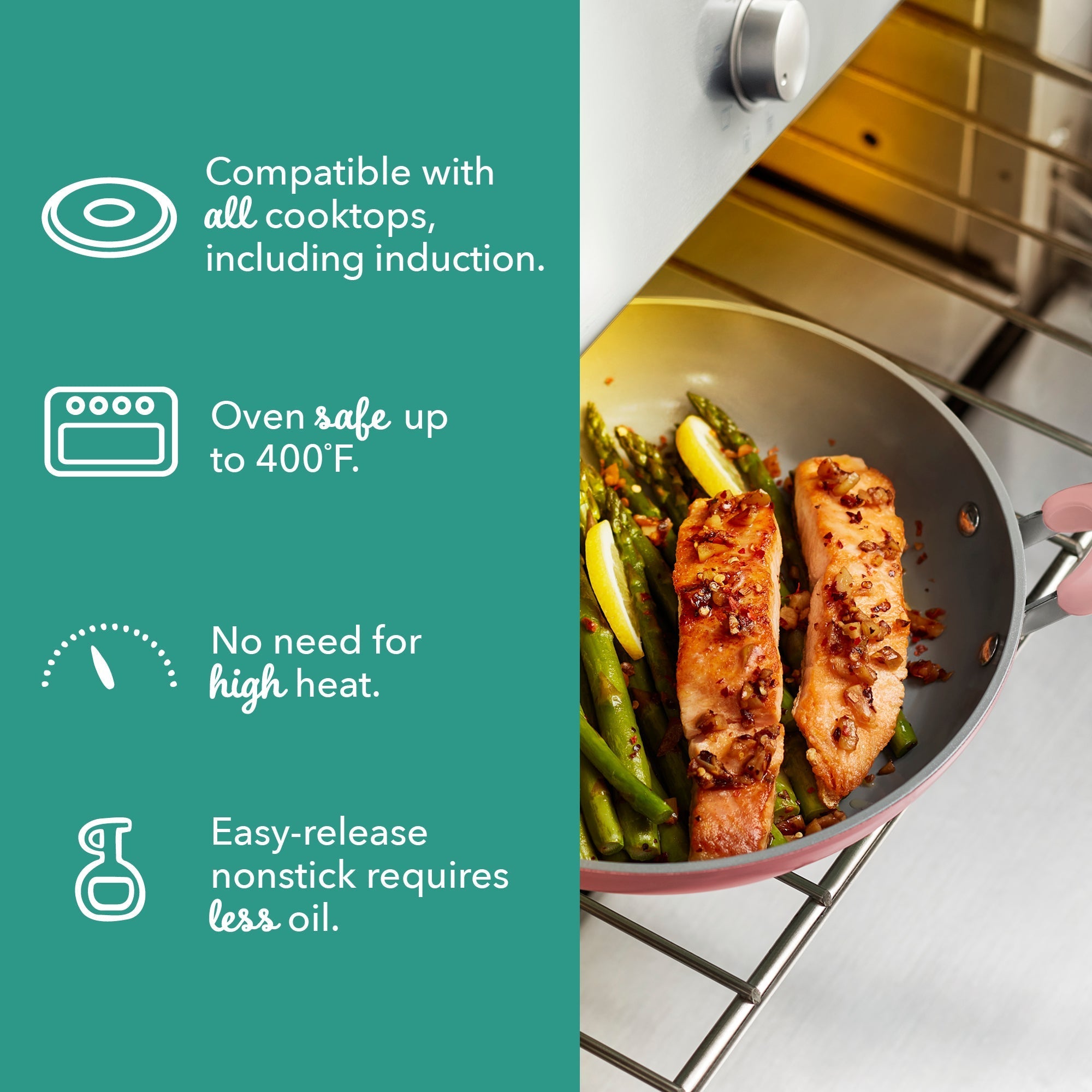 Dream Green Recycled Aluminum 9.5"/11" Fry Pan Set