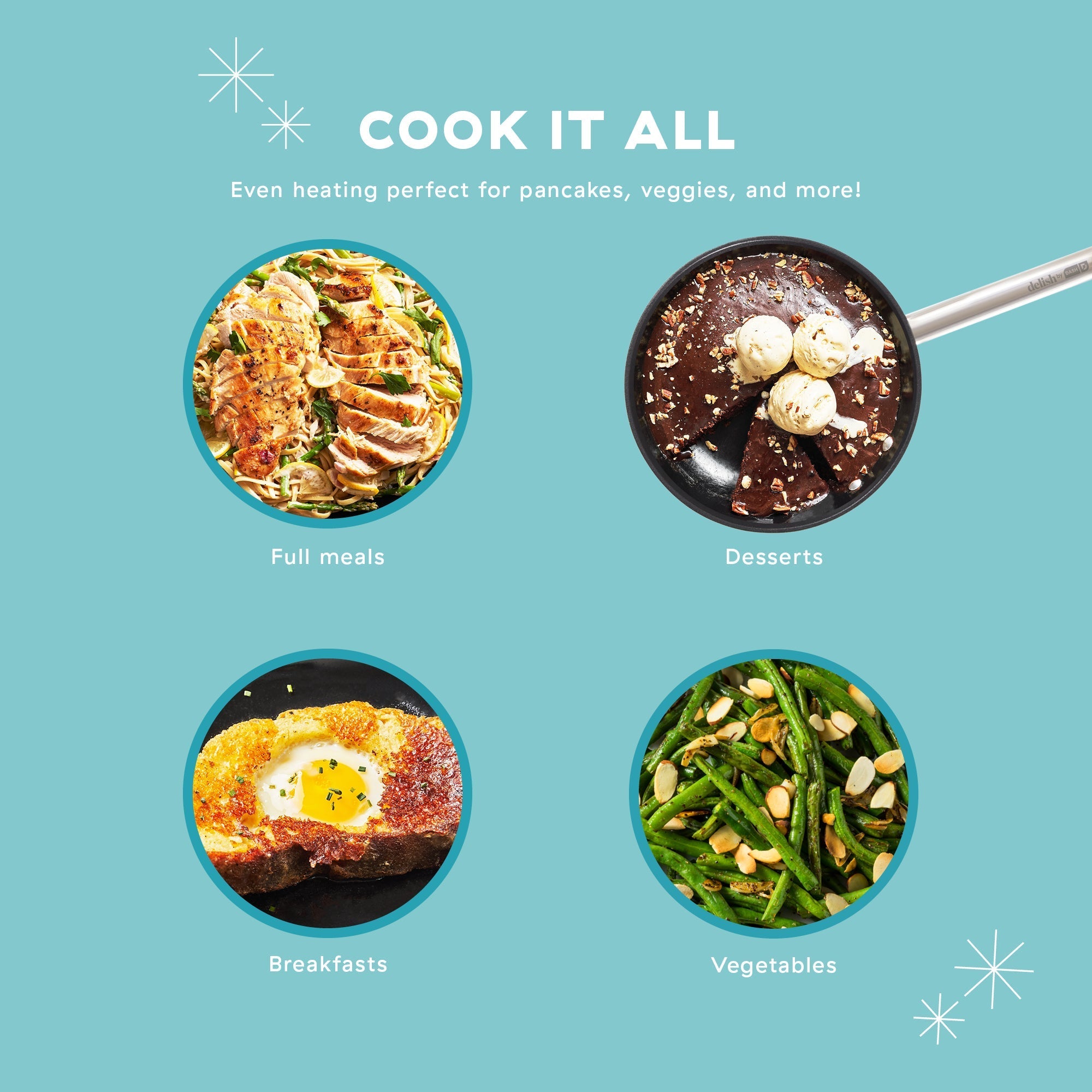Delish by 10" Lightweight Cast Iron Skillet
