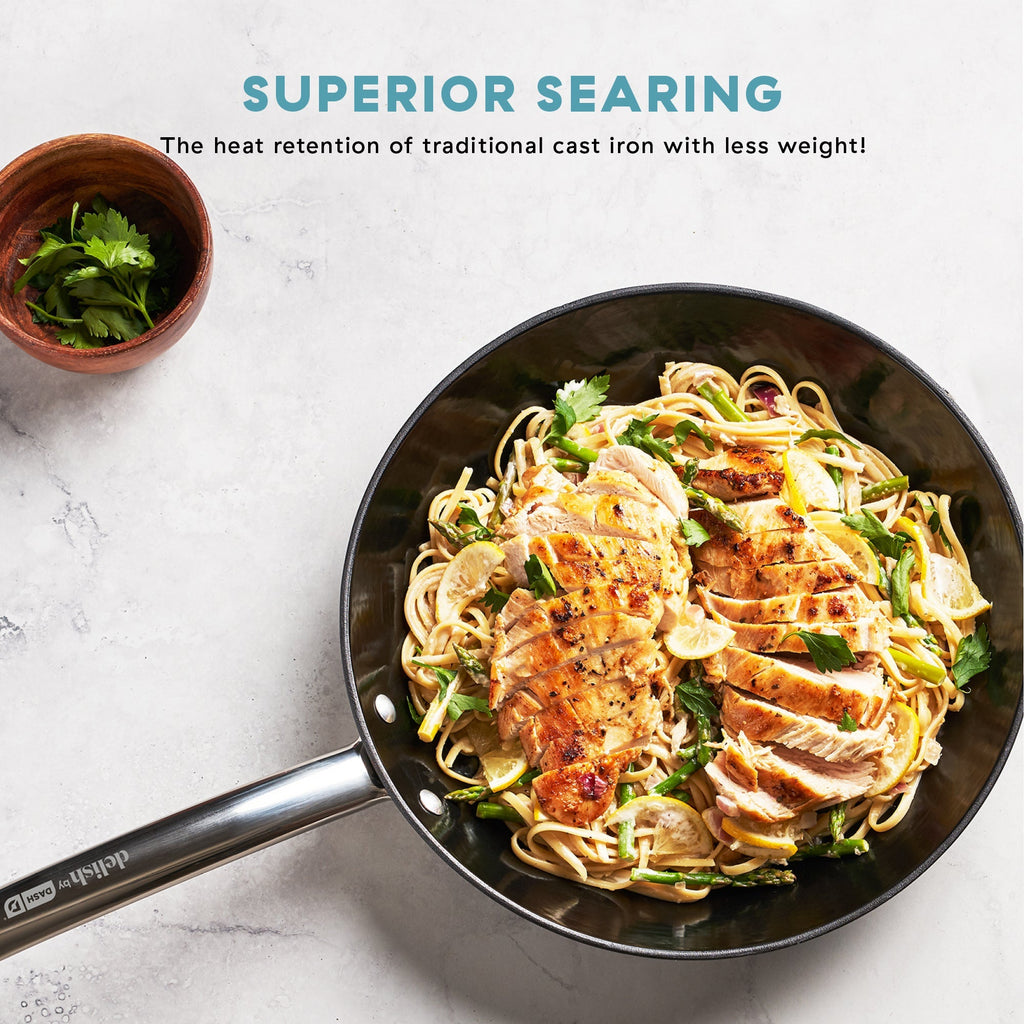 Delish by 10" Lightweight Cast Iron Skillet