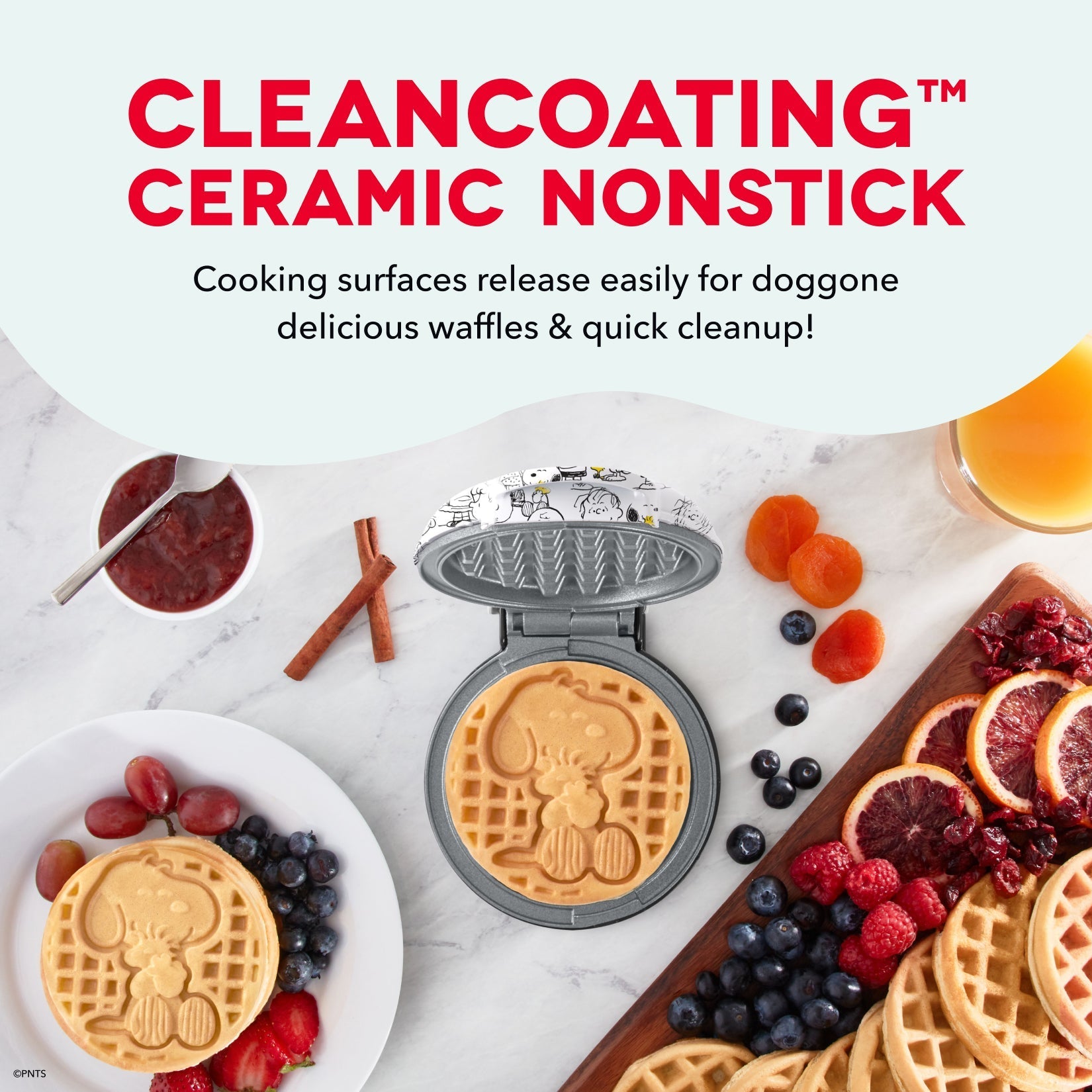 Peanuts® x 75th Anniversary Mini Waffle Maker