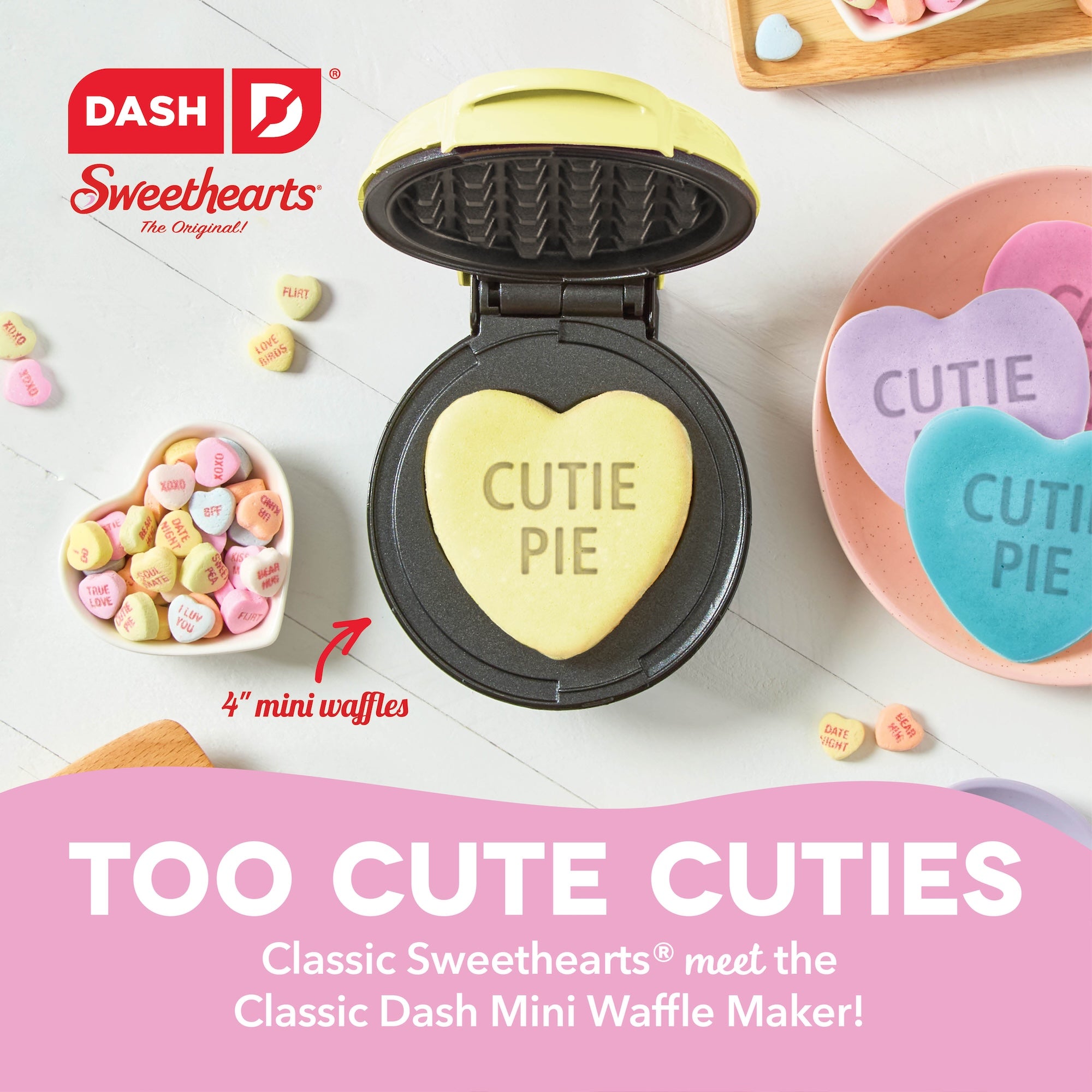 x Sweethearts® Mini Waffle Maker
