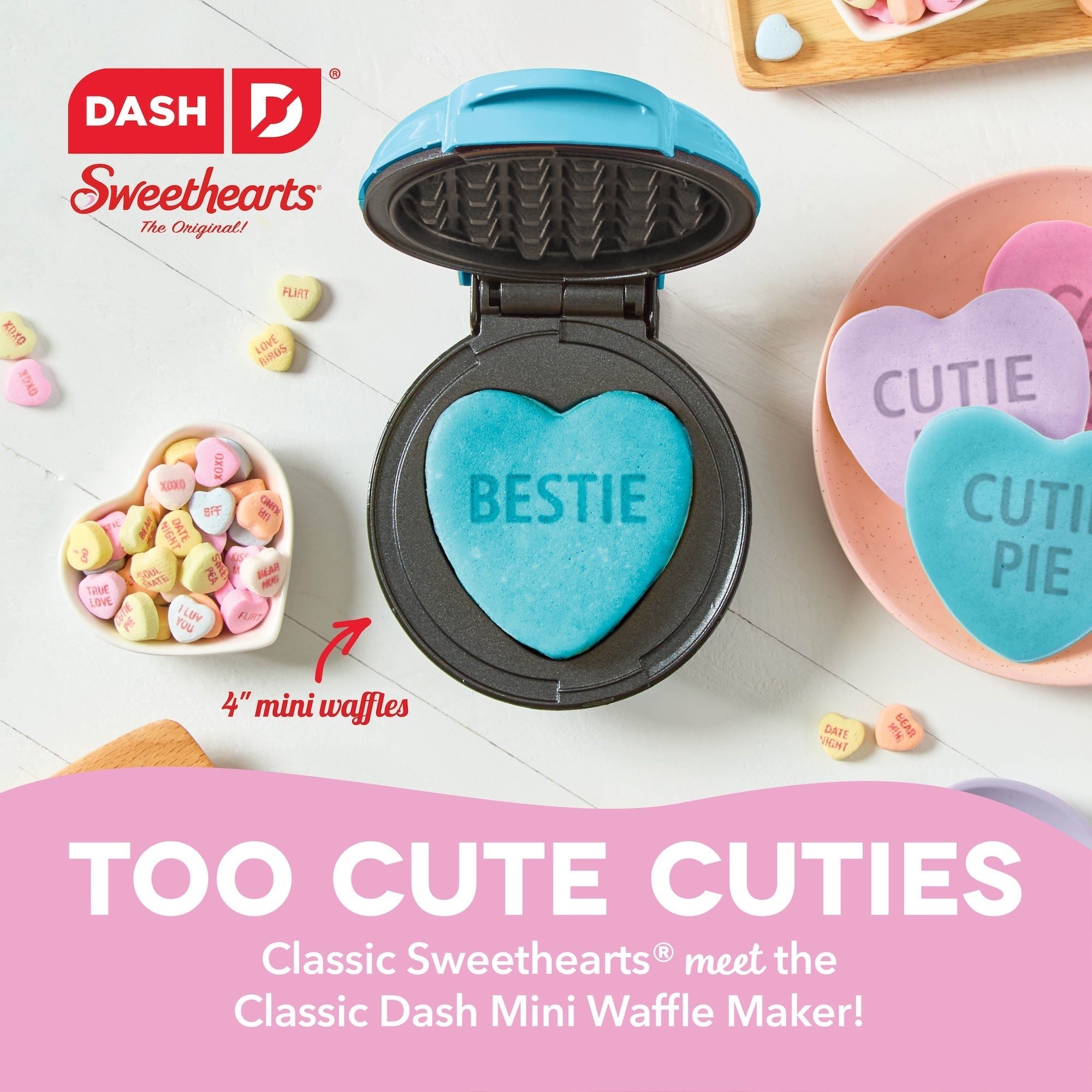 x Sweethearts® Mini Waffle Maker